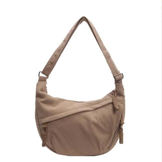 Micmores Sac Bandoulière Femme En Velours Côtelé - Sac à