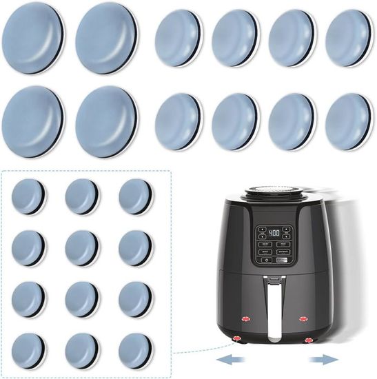 ELEMGULY Lot De 16 Curseurs Adhésifs En Téflon Pour La Plupart Des