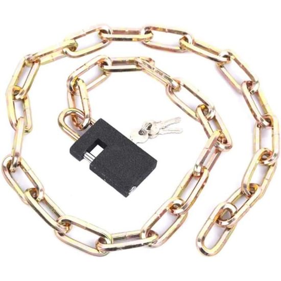 AEIOFU Lot De 2 Verrouillages Casque Moto - Antivol Chaîne Broche Sécurité Lourd
