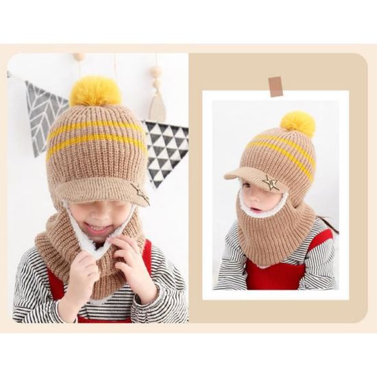 B-HOT Bonnet Chaud Femme Velours Beanie Hiver Epais