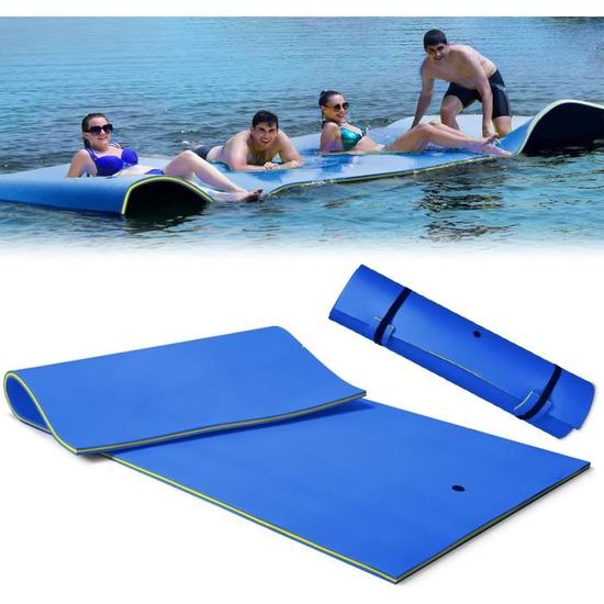 Tapis Flottant 3 Couches Pour Piscine, Lac Ou Plage – 180 X 59 Cm, Pliable, En Coton XPE, Idéal Pour Été