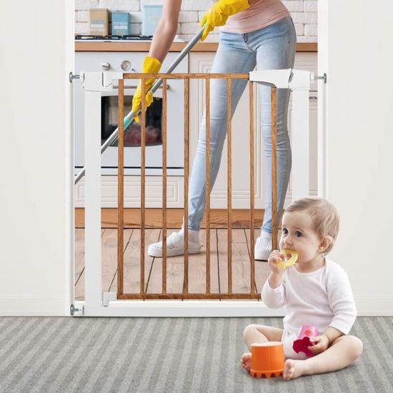 DREAMADE Barrière Sécurité Enfant sans Perçage 7582 CM avec Ouverte