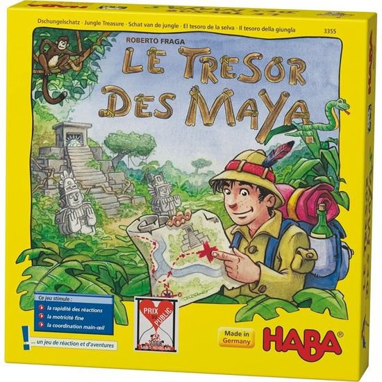 Jeu d'action HABA - Le trésor des Mayas - Pour 2 à 4 joueurs - A partir de 6 ans
