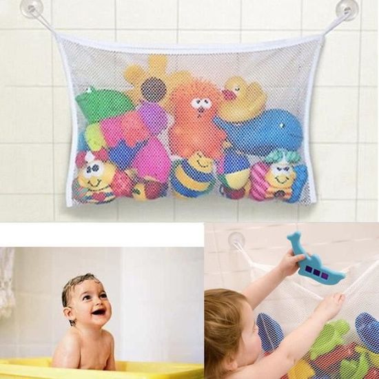 POOL FELLOWS Poche Latérale En Maille Élastique 50x50cm - Organiseur Filet Pour Bac Rangement Piscine, Sac Suspendu Sur Tiges