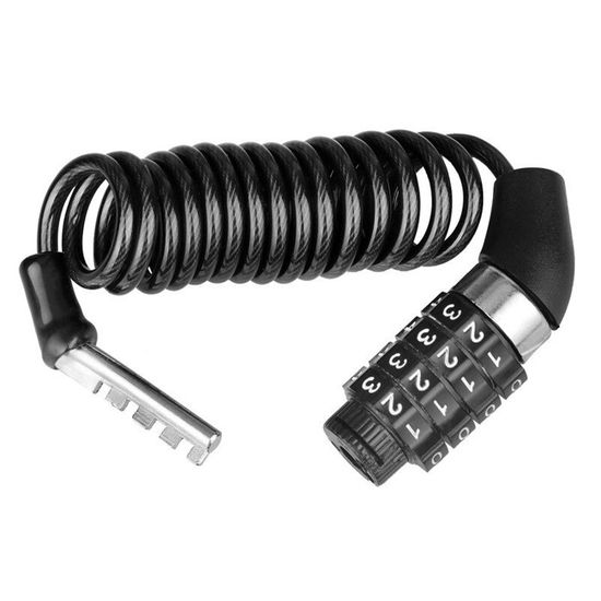 SNZ Antivols Vélo à Code 4 Chiffres (lot De 2) - Câble Acier Renforcé 60cm X10mm PVC, Pour Trottinette, Scooter, Moto