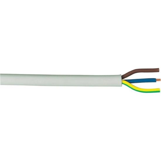 Profiplast PRP513024 Couronne de c/âble 10 m ho5vvf 3 g 1,5 mm Gris