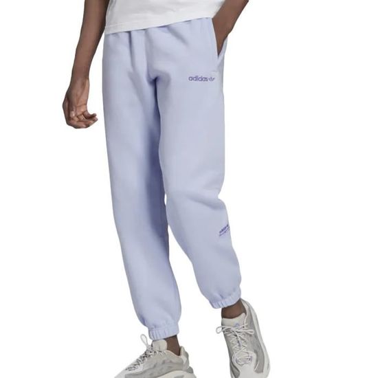 Jogging Homme Adidas Linear Violet Taille haute Poche laterales 100 Coton