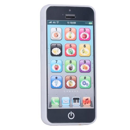 Jouet Téléphone Bébé éducatif - Avec Lumières, Musique, 8 Modes D’apprentissage Pour Enfants +3 Ans (violet) - 7