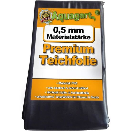 Bache Pour Bassin De Retention Bâche De Bassin PVC 7m X 4m Bâche Noire 0,5mm Pour Bassin De Jardin Bâches Pour Bassin Agricole