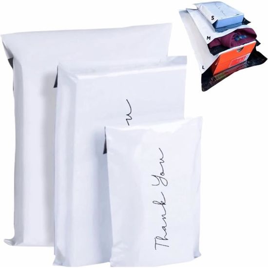 Enveloppe Plastique Expedition Sac Envoie Colis Vinted Emballage Noir  25cm*35cm 30pcs : : Cuisine et Maison