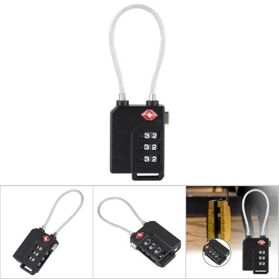 Antivol Vélo Floatdream Câble Code - Serrure 3 Chiffres - Nylon Acier - Lot De 2 - Pour Vélos Poussettes