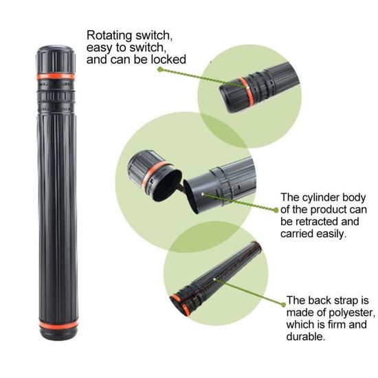 Tube De Transport Télescopique Pour Poster, Tube D'Affichage