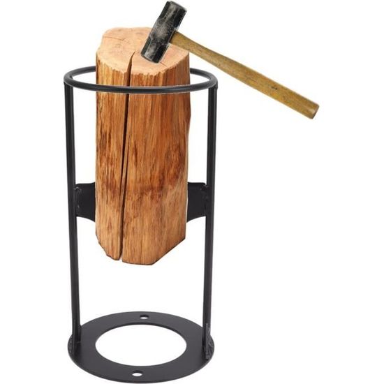 Fendeur de bois mural manuel pour bois de chauffage, fendeuse de bûches en  bois robuste, outil de fendage de bois d'extérieur pour la maison