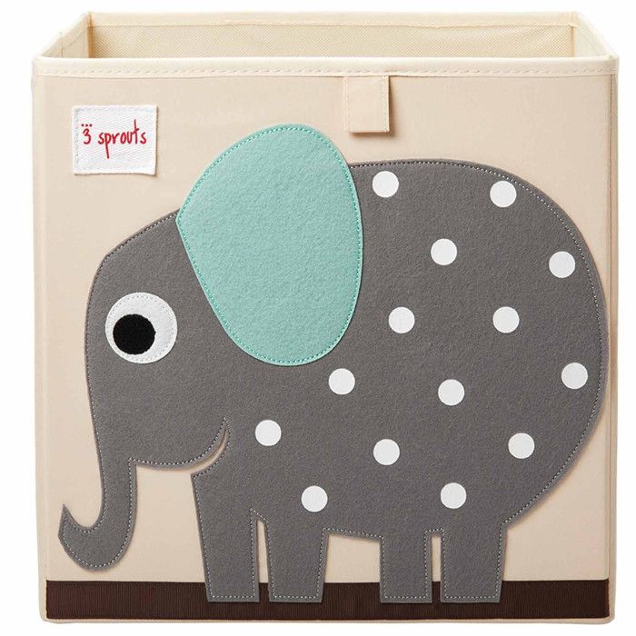 3 Sprouts Petit meuble de rangement pour jouets - 3 SPROUTS - Éléphant - Multicolore - TU 3 Sprouts Petit meuble de rangement pour jouets - 3 SPROUTS - Éléphant - Multicolore - TU