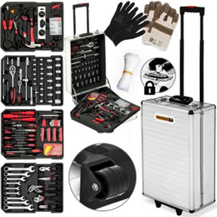 GMM-Valise multi outils 725 pièces - Couleur d'argent