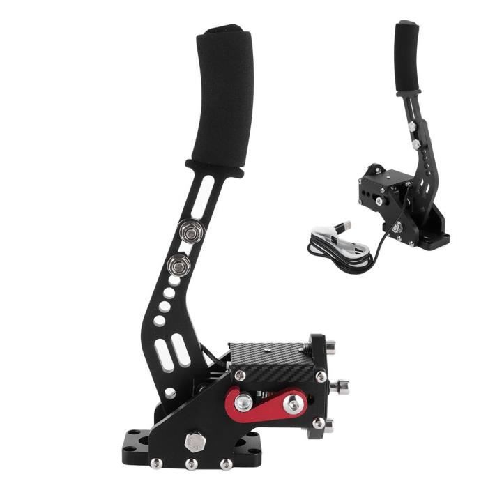 Qiilu frein à main pour Logitech Frein à main USB 14Bit PC pour jeux de course Logitech G27 G25 G29 T500 T300 Fanatecosw Lfs Dirt