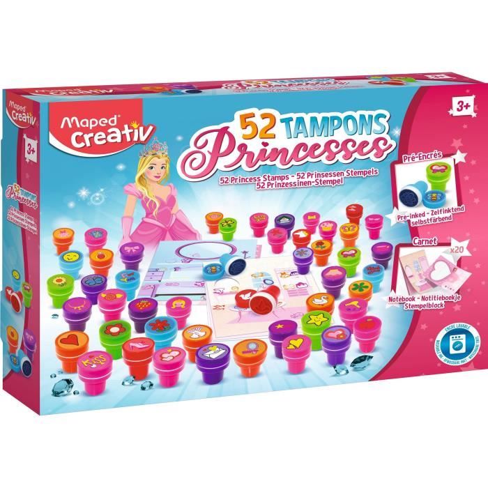 JOUSTRA - Tampons Filles - 52 tampons pré encrés !