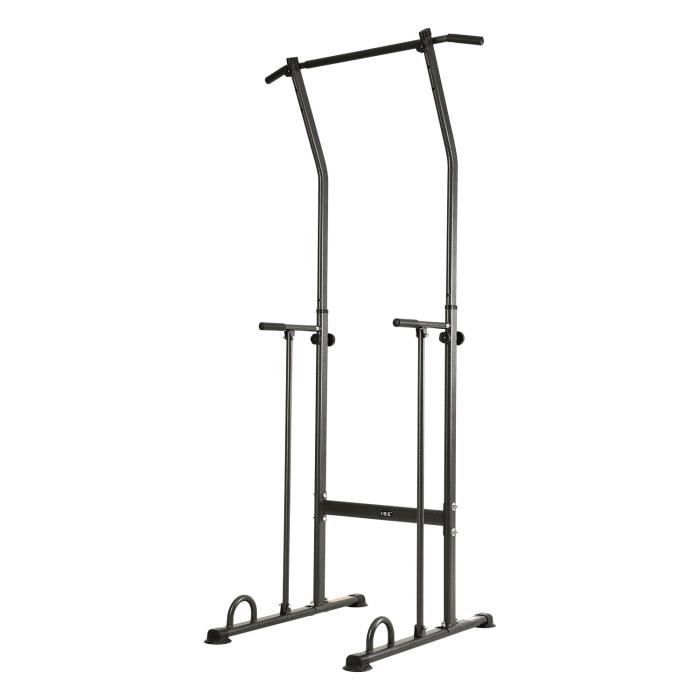 ISE Power Tower Pull Up Barre de Traction Chaise Romaine Ajustable Multifonctions,Dips Station Chin Up Bar réglable pour Fitness
