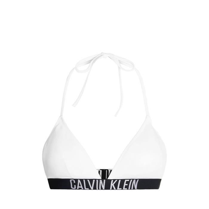 Haut de maillot de bain triangle Calvin Klein ref 53070 Blanc