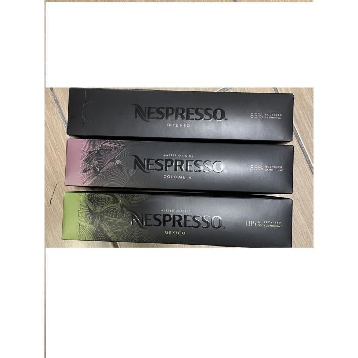 NESPRESSO VERTUO CAFE CAPSULES 10 COLOMBIA 10 MEXICO 10 INTENSO 30 CAPSULES
