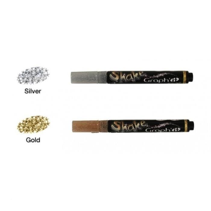 2 Marqueurs Glitter