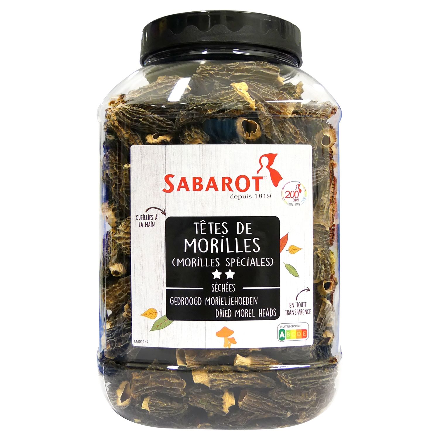 Morilles spéciales sans queue séchées pot de 250g Sabarot