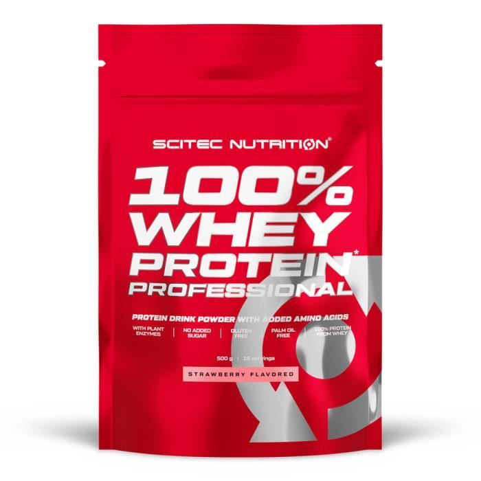 Whey concentrée 100% Whey Protein Professional - Strawberry 500g