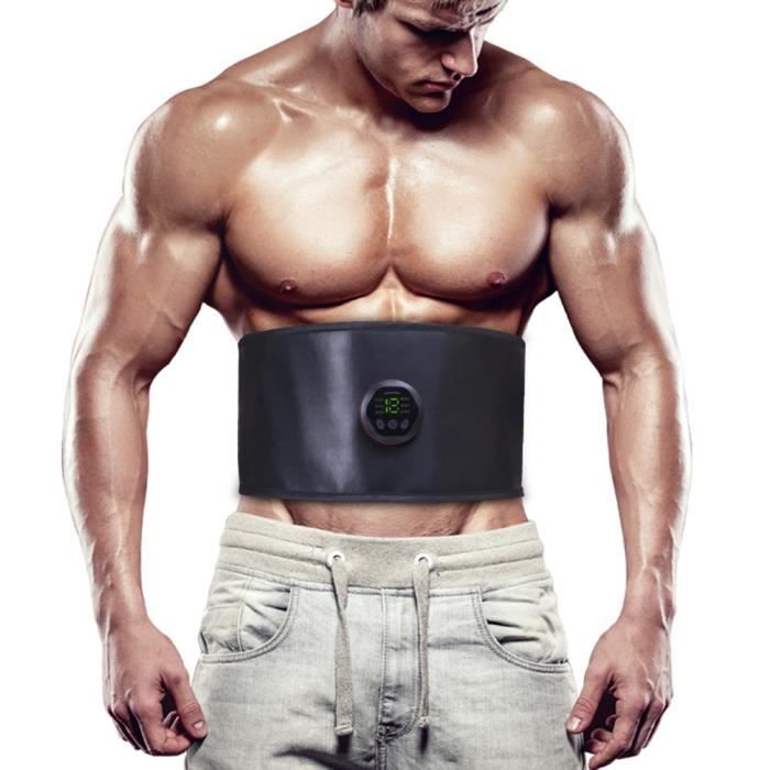 Appareil Ceinture abdominal muscle Stimulateur EMS amincissante abdominale électrique Entraîneur de taille à 6 modes