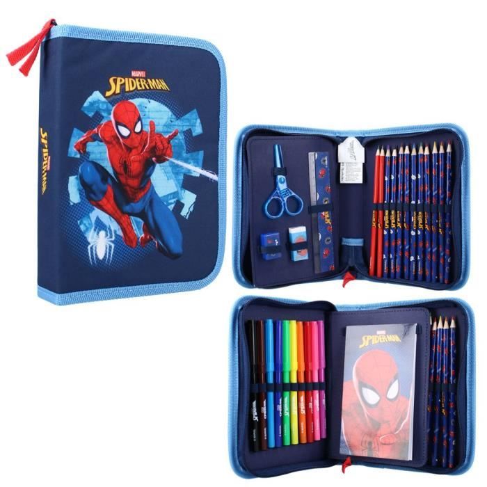 Étui à Crayons remplie | Marvel Spiderman | Pat Patrouille | Enfants Trousse