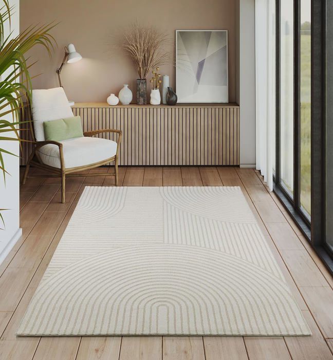 Tapis Moderne - THE CARPET - Everest 2252 - 80x150 cm - Effet 3D - Design Scandinave