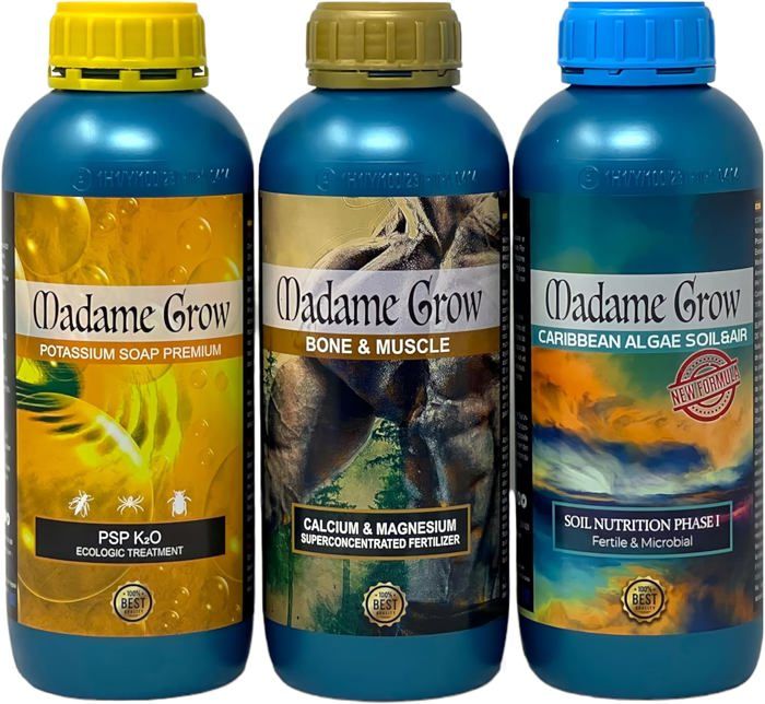 Engrais Aquarium MADAME GROW - Engrais Organique - Engrais Floraison - KIT Bloom - (2 X 250 ML 30g Engrais Vert à Semer
