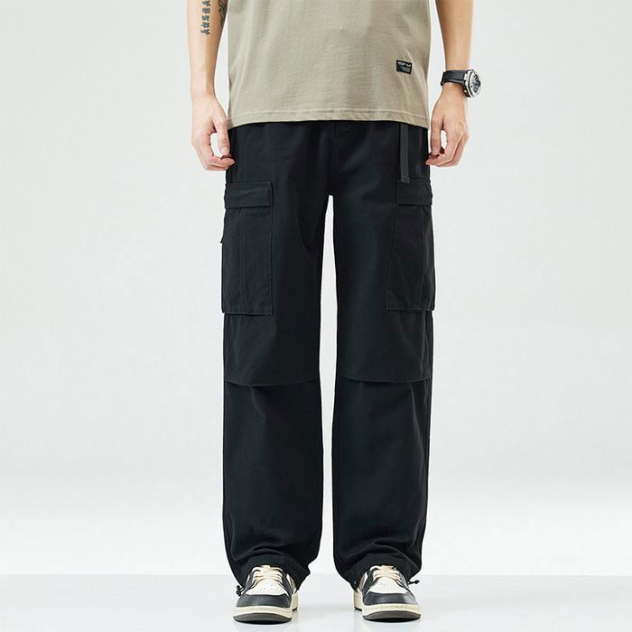 Pantalon De Travail Homme Cargo - Coupe Droite, Multipoches, Tissu Confortable - Pour Chantier, Randonnée