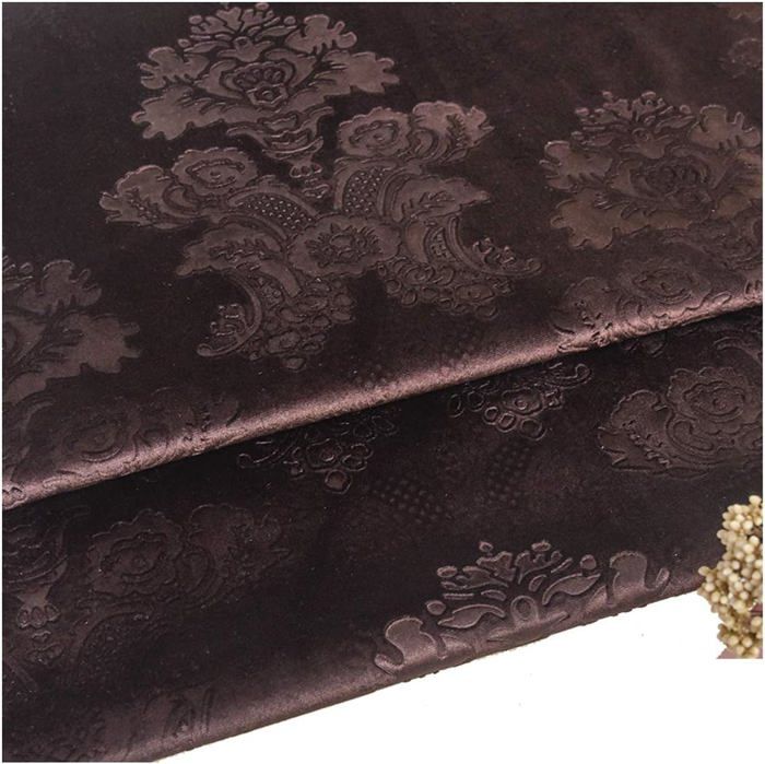 Tissu Velours Uni Jaune Au Mètre - Hauteur 140 Cm - Pour Tapisserie, Rideaux, Vêtements
