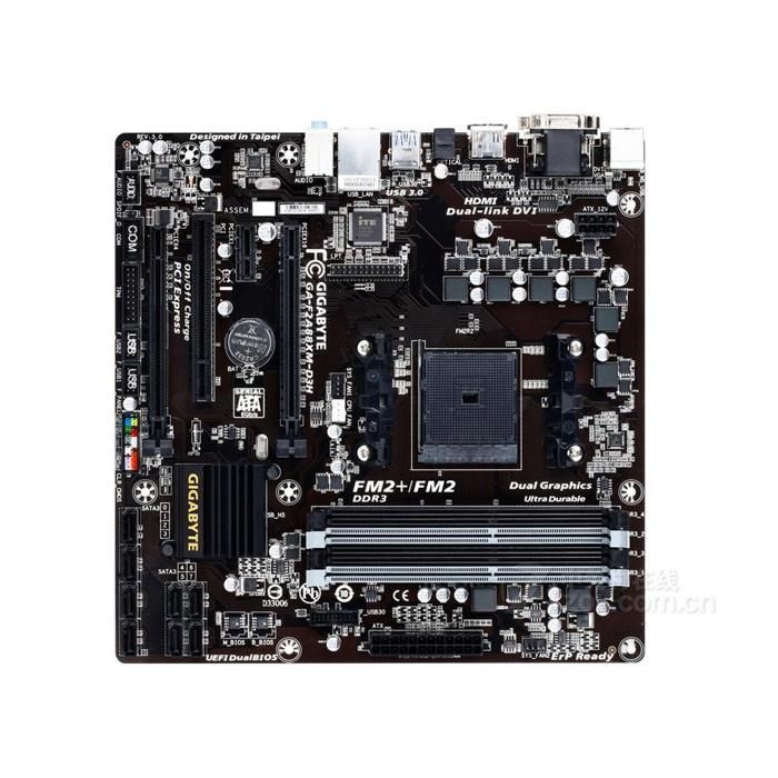 Acheter Carte mère GIGABYTE F2A88XM-D3H AMD A88X Socket FM2 / FM2+ 4xDDR3 SDRAM 64GB Micro ATX Reconditionné - 65,00 € Carte mère GIGABYTE F2A88XM-D3H AMD A88X Socket FM2 / FM2+ 4xDDR3 SDRAM 64GB Micro ATX Reconditionné - Gigabyte reconditionné disponible sur Cdiscount Seconde Vie