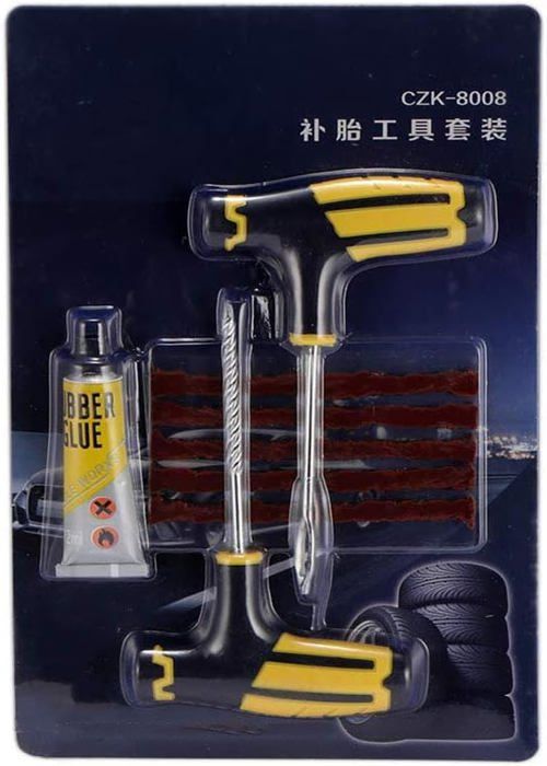 Kit De Réparation Tubeless Pour Pneus Vélo - Outil Complet Avec Bandes Adhésives Pour Réparer Rapidement Les Crevaisons