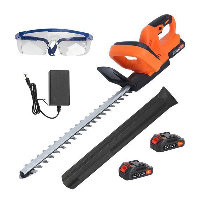 Neuradical Taille-haie électrique Sans Fil 21 V Avec 2 Batteries
