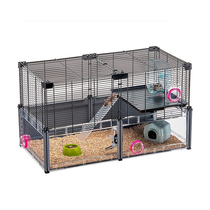 Ferplast MULTIPLA HAMSTER Cage pour hamsters et souris modulable. Accessoires inclus. MULTIPLA HAMSTER - 72.5 x 37.5 x h 42 cm - Ferplast MULTIPLA HAMSTER Cage pour hamsters et souris modulable. Accessoires inclus. MULTIPLA HAMSTER - 72.5 x 37.5 x h 42 cm -