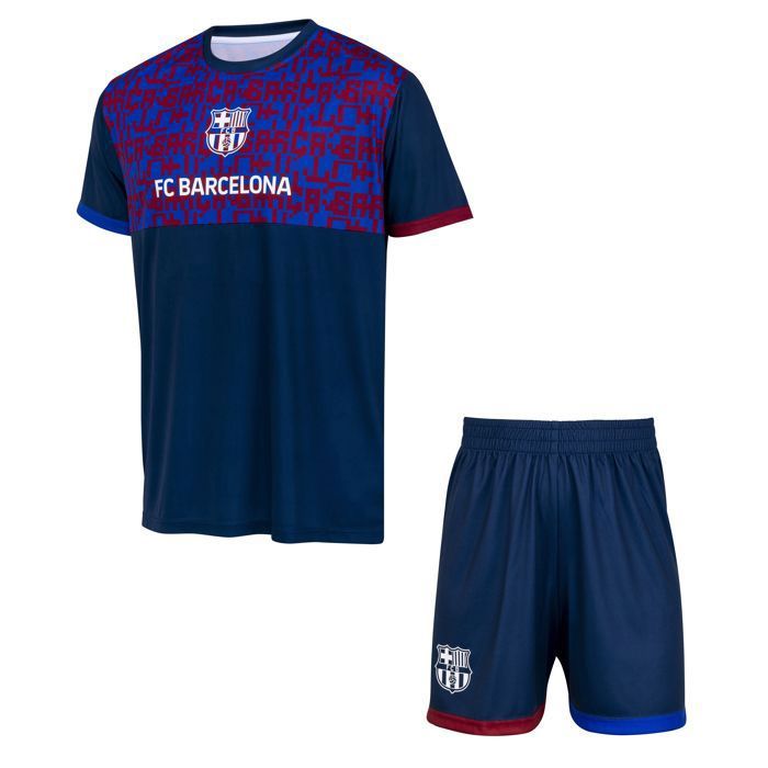 Maillot FC Barcelone Enfant - Ensemble Officiel Maillot + Short | Taille 6 à 14 Ans