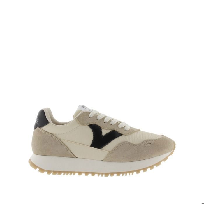Victoria Baskets - VICTORIA - Viento - Nylon - Croûte de cuir - Beige - Femme