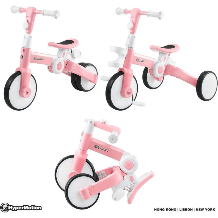 Tricycle Évolutif 5-en-1 – Barre Poussée – Siège 180° – Panier – Musique – Jusqu’à 20 Kg