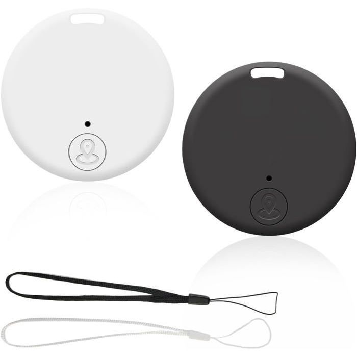 Traceur Bluetooth 5.2 - 2 Pièces - Portée 15 M - Compatible IOS/Android - Pour Clés, Sacs, Animaux - Application ISearching