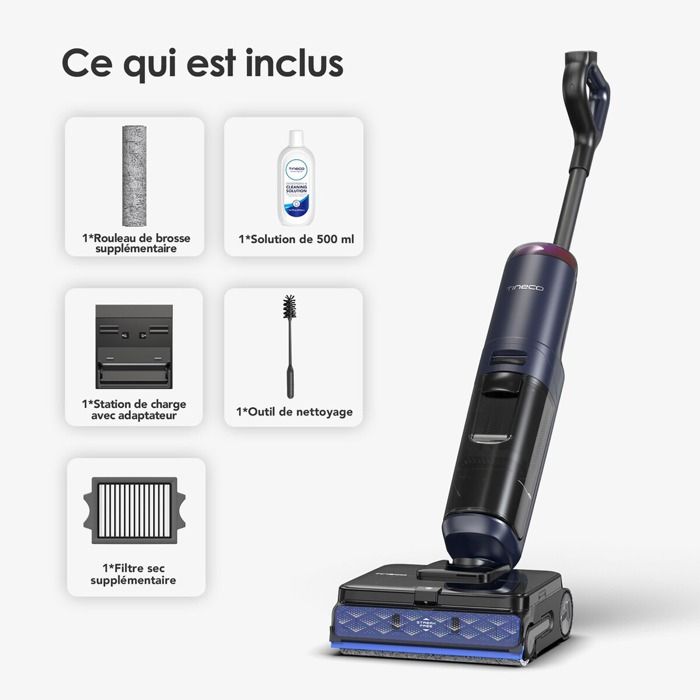 Aspirateur laveur Tineco Floor One S7 Max Pro Bleu