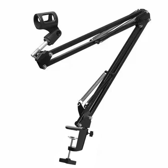 Samson MD5 Support Microphone Bureau Noir - Base Stable Pour Studio Et Podcast