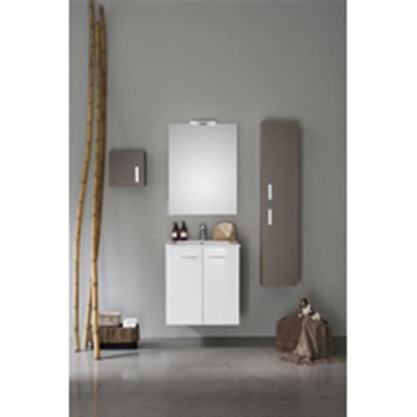Alterna Meuble 2 Portes 60 Cm Woodstock Laque Blanc Ref 106070011