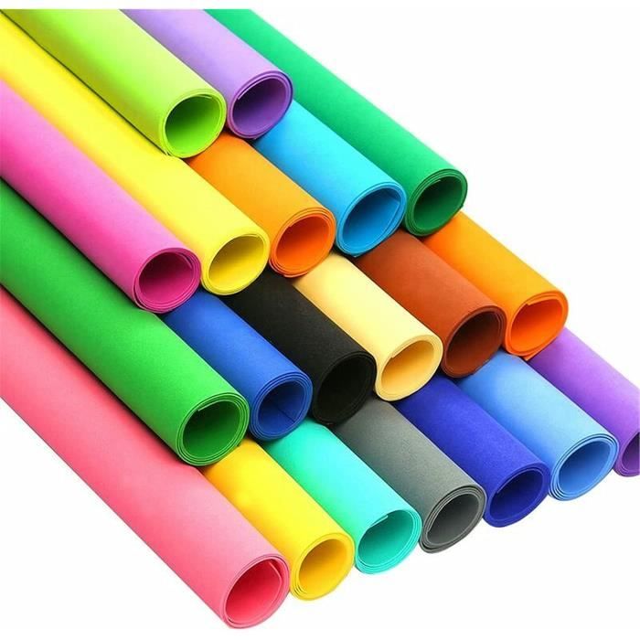 10 Feuilles De Mousse EVA Bleu Foncé A4 2mm - Souple, Facile à Découper Pour Bricolage Et Loisirs Créatifs