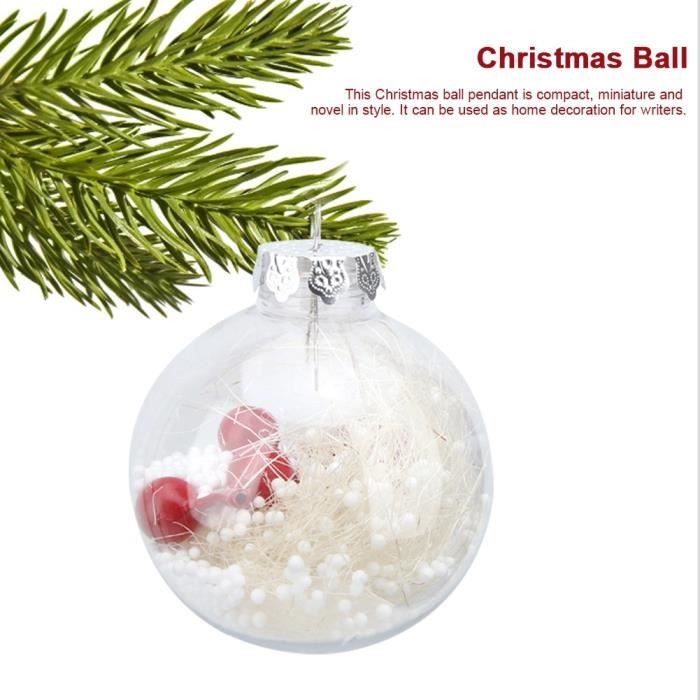 Acheter Boule De Noel Transparente 6pcs Boule Noel Transparente Boule Pendentif Arbre Suspendu Ornement Type 1 Bob Achat Vente Boule De Noel Soldes Sur Cdiscount Des Le 20 Janvier Cdiscount