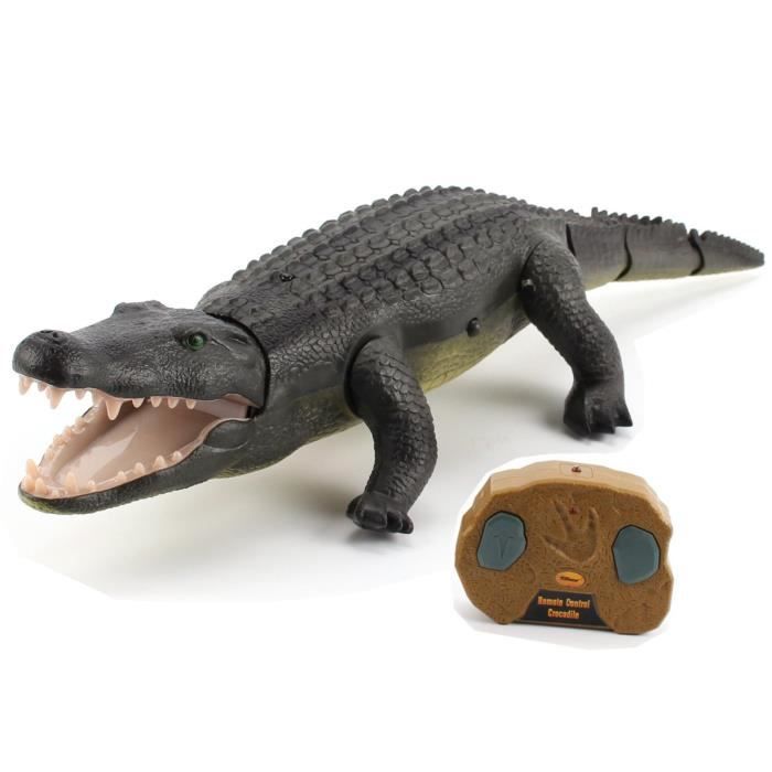 crocodile telecommande jouet animal farceur crocodile se sent vraiment comme rugir et se deplacer comme un vrai crocodile cdiscount jeux jouets