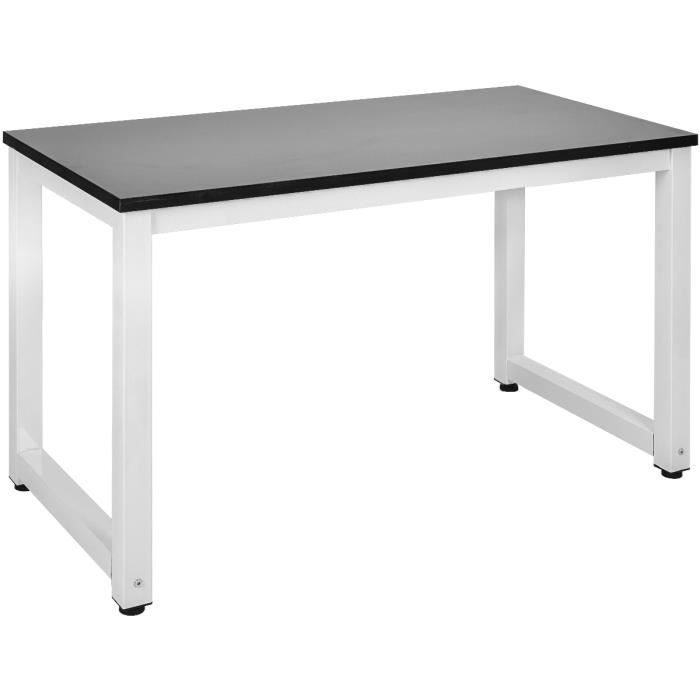 Bureau industriel - Armature métallique - Table de travail PC - Table d' ordinateur 120x60x75cm - Gris - Cdiscount Maison