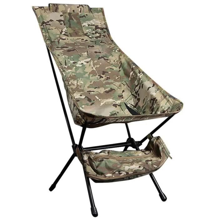Chaise Fauteuil Camping Inclinable en Aluminium Pliante Chaise de Pêche et Plage Extérieure Portable (Color : A