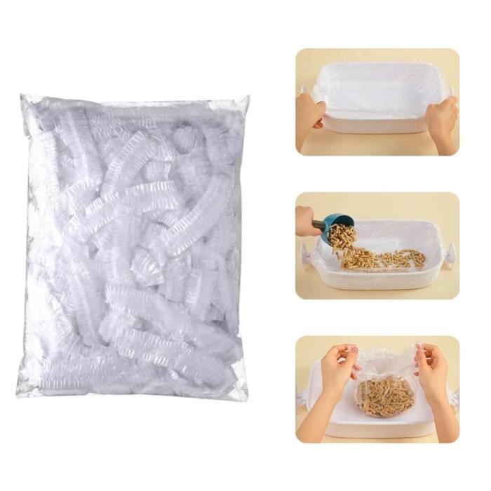 Sacs à litière jetables pour Petits Animaux - Bac à litière en Film Plastique - 50pcs, 36 * 24cm